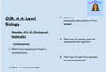 OCR A A-Level Biology: Module 2.1.2 Biological Molecules | 50 Questions & Answers