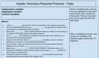 AQA GCSE Biology Aseptic Technique Required Practical Worksheet | Triple Science | KS4 | PDF Digital Download