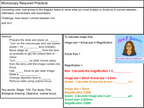 GCSE Biology Microscopy Required Practical Worksheet | KS4 | AQA | PDF Digital Download