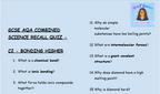 Bonding, Structure & Properties - GCSE Chemistry C2 Questions | AQA Higher Tier | PDF Digital Download