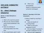 Complete Chemistry Retrieval Bundle | C1-C6 | OCR Gateway Science | PDF Digital Download
