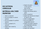 KS3 Science Materials and Their Properties Retrieval Questions | National Curriculum | 30 Questions