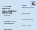 KS3 Science Uses of Chemistry in Everyday Life Retrieval Questions | National Curriculum | 30 Questions