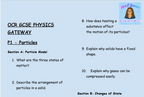 Matter - GCSE Physics P1 Retrieval Questions | OCR Gateway Science | PDF Digital Download
