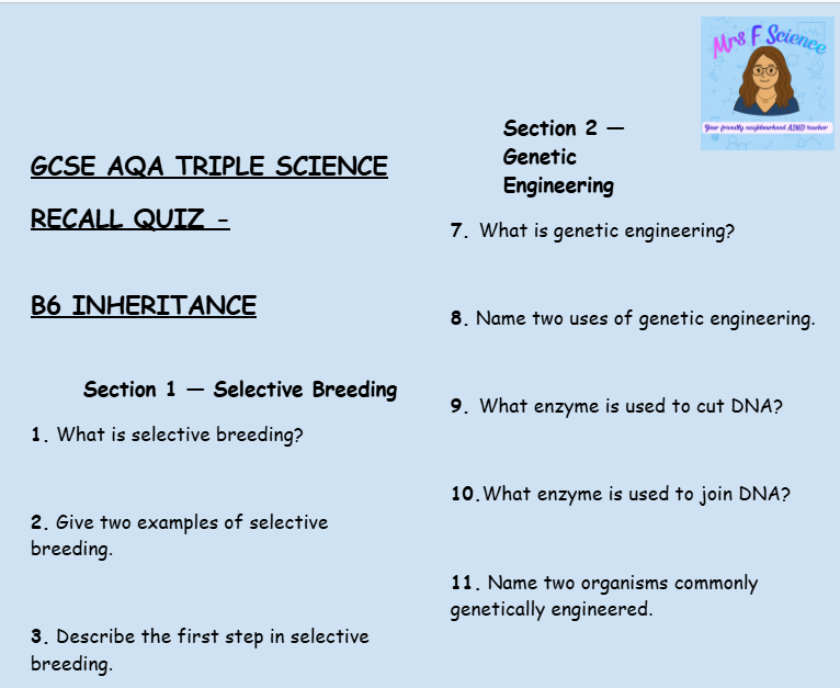 AQA GCSE Triple Science Complete Revision Bundle | 90 Resources | Biology, Chemistry & Physics | Grades 4-9 | PDF Download