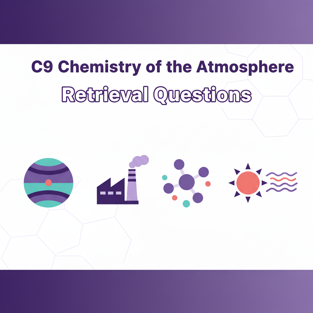 C9 Chemistry of the Atmosphere Retrieval Questions