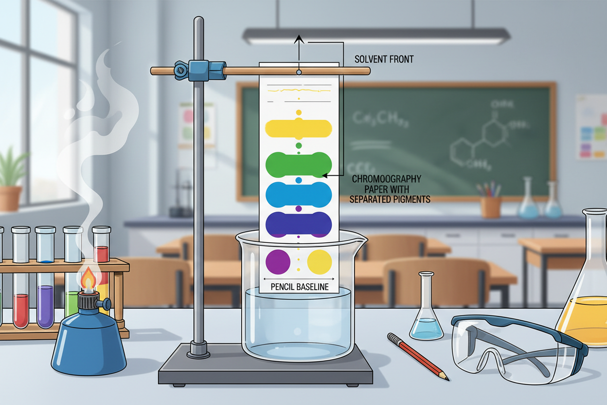 GCSE Chemistry Chromatography Required Practical Worksheet | KS4 | AQA | OCR | Edexcel