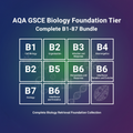 AQA GCSE Biology Foundation Tier Retrieval Questions Bundle | B1-B7 | Save 30%