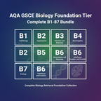 AQA GCSE Biology Foundation Tier Retrieval Questions Bundle | B1-B7 | Save 30% | PDF Digital Download