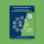 AQA GCSE Biology Higher Tier Retrieval Questions Bundle | B1-B7 | Save 30% | PDF Digital Download