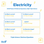 Electricity GCSE Physics P2 Retrieval Questions AQA Triple Science