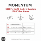 Momentum GCSE Physics P5 Retrieval Questions AQA Triple Science