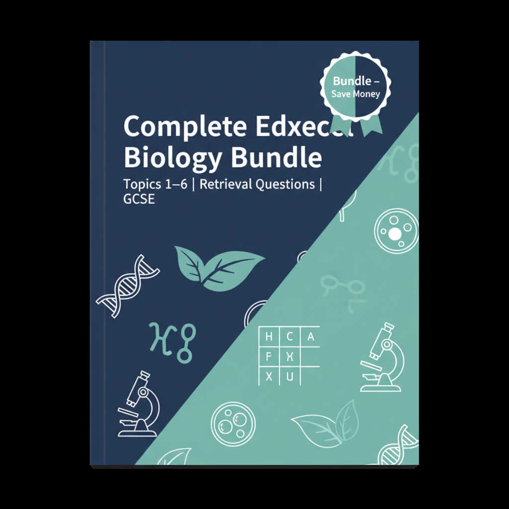 Complete Edexcel GCSE Biology Retrieval Bundle | Topics 1–6 | Save 25%