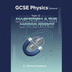 Magnetism and the Motor Effect GCSE Physics Topic 12 Edexcel Retrieval Questions worksheet cover
