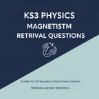 KS3 Physics Magnetism revision worksheet cover image