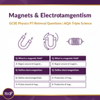 Magnets & Electromagnetism GCSE Physics P7 Retrieval Questions AQA Triple Science
