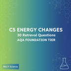 Energy Changes C5 - AQA Foundation Tier Retrieval Questions worksheet cover