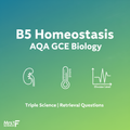 B5 Homeostasis AQA GCSE Biology Triple Science Retrieval Questions worksheet cover