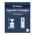 KS3 Science Separation Techniques Retrieval Questions worksheet cover