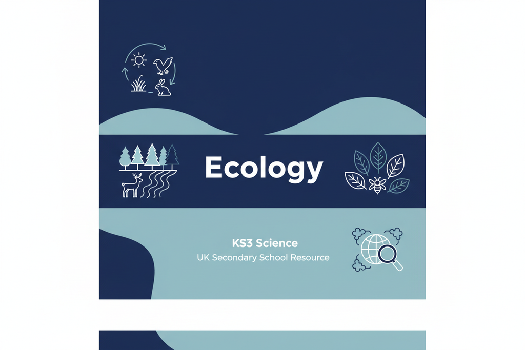 KS3 Science Ecology Retrieval Questions worksheet cover