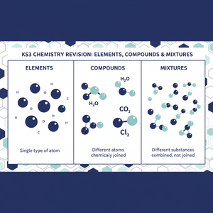 KS3 Science Elements, Compounds and Mixtures Retrieval Questions | National Curriculum | 30 Questions