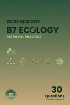 GCSE Biology B7 Ecology Retrieval Practice Cover