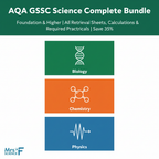 AQA GCSE Science Complete Bundle Foundation and Higher Retrieval Calculations Required Practicals Save 35%