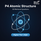 GCSE Physics P4 Atomic Structure 30 Retrieval Questions Higher Tier AQA