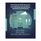 C4 Predicting and Identifying Reactions and Products OCR Gateway GCSE Chemistry retrieval questions worksheet cover