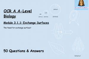 OCR A A-Level Biology: Module 3.1.1 Exchange Surfaces | 50 Questions & Answers
