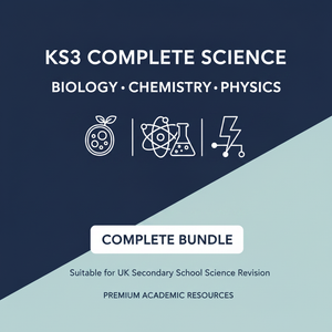 KS3 Complete Science Bundle | All 40 Worksheets + Spec Check | Biology, Chemistry & Physics | PDF Download