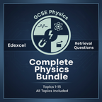 Complete Edexcel GCSE Physics Bundle All 15 Topics Retrieval Questions cover