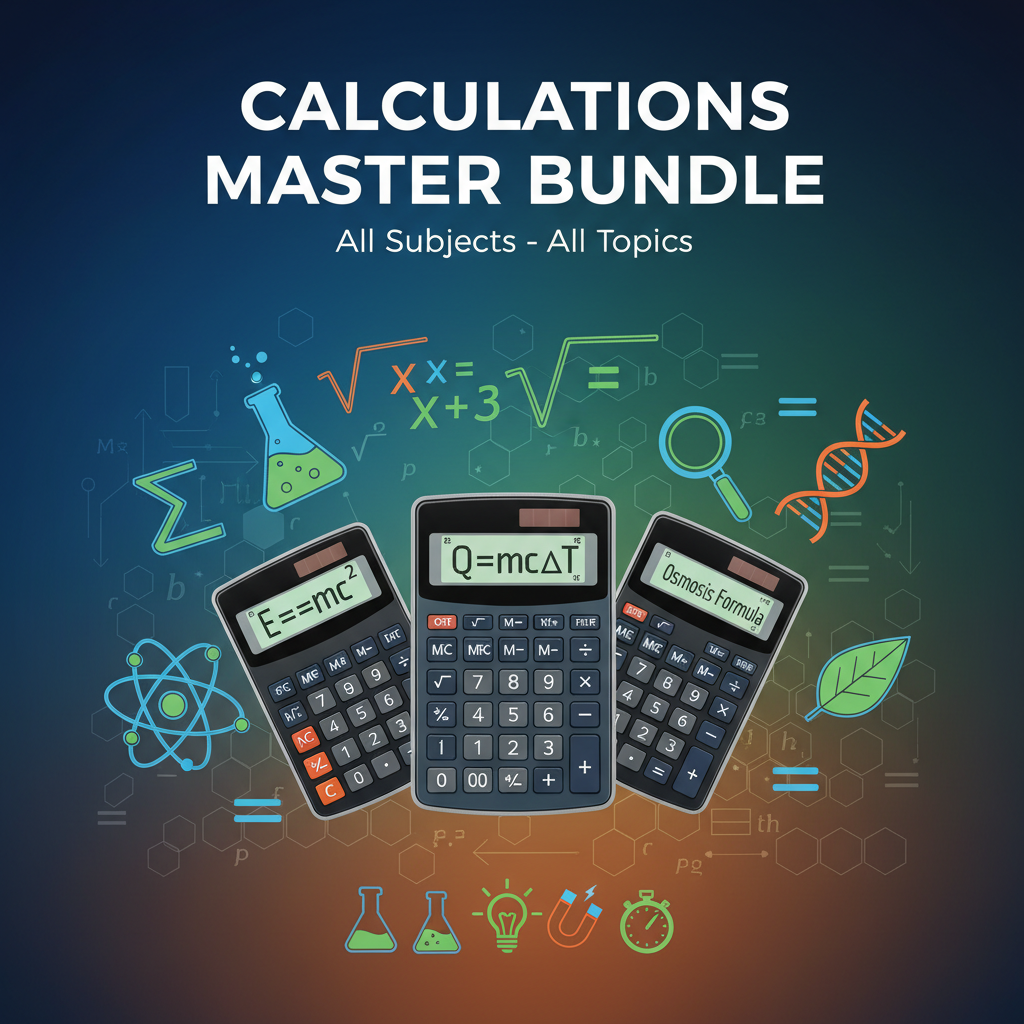 GCSE Science Calculations Master Bundle