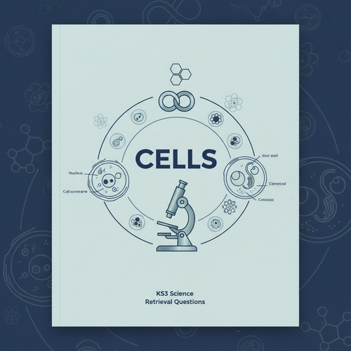 KS3 Science Cells Retrieval Questions worksheet cover