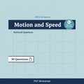 KS3 Science Motion and Speed Retrieval Questions worksheet cover