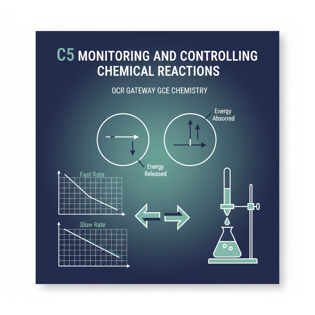 C5 Monitoring and Controlling Chemical Reactions OCR Gateway GCSE Chemistry retrieval questions worksheet cover