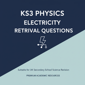 KS3 Electricity Revision Worksheets | 30 Questions & Answers | PDF Download