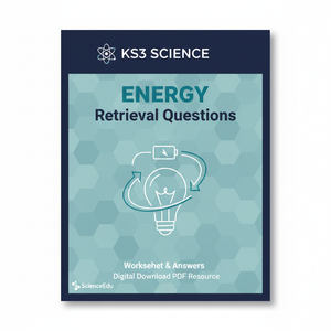KS3 Science Energy Retrieval Questions | National Curriculum | 30 Questions