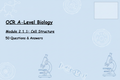 OCR A-Level Biology Cell Structure Cover