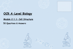OCR A-Level Biology Cell Structure Cover