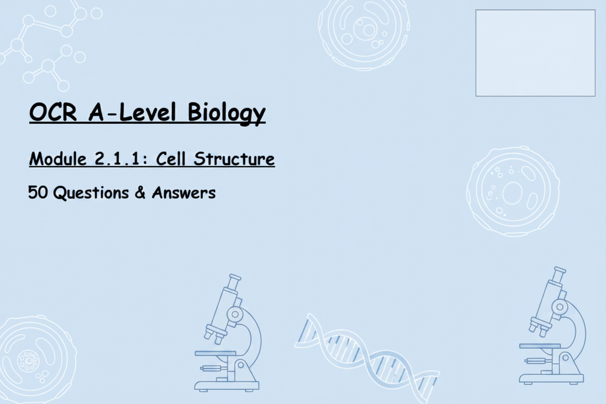 OCR A-Level Biology Cell Structure Cover