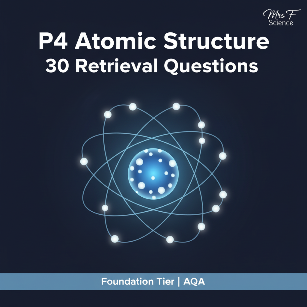 P4 Atomic Structure Retrieval Sheet